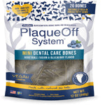 ProDen System Mini Dental Care Bones Vegetable Fusion & Blueberry Flavor Dog Treats, 12OZ